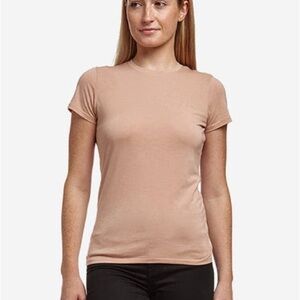 Mott & Bow Marcy Tee in Light Camel XS